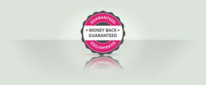 Money back guaranteed logo that you should look for whenever you shop online